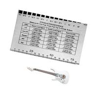 Guitar Acción Gauge - Herramienta De Configuración De Guitarra | Dispositivo De Medición Portátil De La Posición De Las Cuerdas Para Bajo, Guitarra Acústica, Guitarras Eléctricas, En Mover, Casa