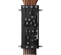 Guitar - Acord Press - Ayuda para práctica de guitarra, ayuda para la práctica de la guitarra, ayuda para acordes ajustables, herramienta de asistente de acordes izquierdo, manual de cambio de acordes