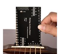 Guitar Action Gauge - String Height Ruler, Instrument Setup Tool | Stainless Steel Precision Measuring Device, Multi-Functional Bass Mandolin Banjo Adjustment Kit Music Scene