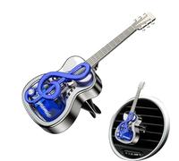Guitar Air Freshener Car, Portable Diffuser Dashboard Ornaments, Car Air Freshener Vent Clips, Aromatherapy Diffuser Ornaments, Air Conditioner Decorations Clip, Guitar-Shaped Car Diffuser