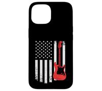 Guitar American Flag Guitar Player Guitarist Country Music Carcasa para iPhone 15