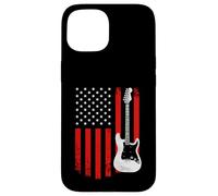 Guitar American Flag Guitar Player Guitarist Country Music Carcasa para iPhone 15