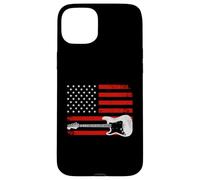 Guitar American Flag Guitar Player Guitarist Country Music Carcasa para iPhone 15 Plus
