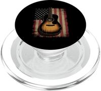 Guitar American Flag Guitar Player Guitarist Country Music PopSockets PopGrip para MagSafe