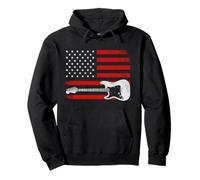 Guitar American Flag Guitar Player Guitarist Country Music Sudadera con Capucha
