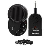 Guitar Amp, Electric Bass Amplifier, Practice Amplifier, Portable Speaker, 4 Effects, Music Instrument for Performance, Stage, School, Home Studio Use, Black Color