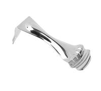 Guitar Bent Tailpiece Metal Zinc Alloy for 4 String Resonator Guitars F14 Silver Color - Alta Compatibilidad, Resistente a la Corrosión, Ideal para Guitarras de Resonador