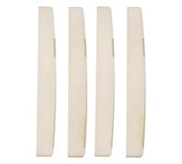 Guitar Bone Bridge Saddle - Acoustic Guitar Cattle Bones Saddles | Bridge Pins For Acoustic Folk | Unbleached Cattle Bone, 74x9x3mm Nut 43x9x6mm, For Acoustics Folk Guitars Accessories Replacement Par