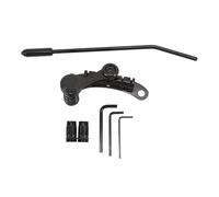 Guitar Bridge stop Bar, Drawstring Vibrato, Zinc alloy Electric Guitar Vibration Bridge Tail Piece, With Stop Bar, Suitable for Lp Sg Guitar (Black)