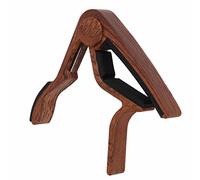 Guitar Capo Quick Release String Clamp Black and Rosewood Capo Accessory Set Kit with 5Pcs Guitar Pick for Bass Banjo Guitar Clamp Guitar Kapo for (color fukagi)