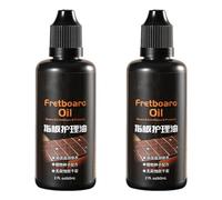Guitar Care - Aceite de limón - 2 piezas de grasa líquida para el cuidado de la guitarra, limpieza antisecado de guitarra, 50 g, remedio de limpieza de diapasón, fácil de usar, eliminación de suciedad