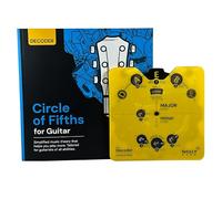Guitar Circle of Fifths Wheel & Theory Book - Teoría musical fácil para todos los niveles - Herramienta de aprendizaje de música de regreso a clases, aprende acordes, teclas y progresiones - Escribe