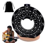 Guitar Circles of Fifths, Music Theory Disc, 4.72x0.08 Inches Chord Wheel