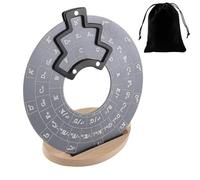 Guitar Circles of Fifths Wheelt, Chord Theory Learning Tool, Aluminum Alloy Melody Tool and Chord Wheel With Bracket, Sturdy Guitar Music Theory Disc Chord Wheel, Guitar Chord Roulette of Fifths