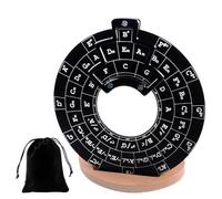 Guitar Circles of Fifths Wheelt, Chord Theory Learning Tool, Aluminum Alloy Melody Tool and Chord Wheel With Bracket, Sturdy Guitar Music Theory Disc Chord Wheel, Guitar Chord Roulette of Fifths