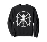 Guitar Da Vinci Vitruvian Man Guitarist Player Musicians Sudadera