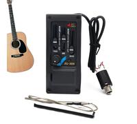 Guitar Equalizer Pickup, Piezo Pickup Amplifier, Electroacoustic Guitar Pickup, Guitar Sound Clarity Enhancer, Built-in Tuner For Guitar, Acoustic Guitar Equalizer, Guitar Amplifier Tuner, Portable Gu