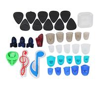 Guitar Finger Protector Set Thumb Pick Music Página Clamp/Holder Accesorio de Instrumentos para bajo Banjom02227 Protector de Dedo Guitar (M02227)