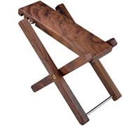 Guitar Foot Stool Solid Wood Folding Portable Four-Step Adjustable Step Stool Guitar Bass Erhu Pedal Black Walnut Three-Step Solid Wood Footstool Easy to Carry