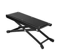 Guitar Footstool | Metal Folding Footrest with Grip - Enhancing Rubber Pads | Solid & Portable Footstool for Acoustic/Classical Guitar Players