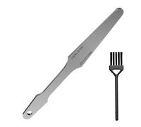 Guitar Fret Crowning File Leveling Tool Bordes Archivo Guitarra Reparación Acero Inoxidable Doble Corte Bordes Doble Cara Herramienta de Nivelación