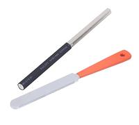 Guitar Fret Dressing File 2Pcs Set | Stainless Steel Fret Crowning File & Polishing Rod | Fret Leveling Tool for Electric/Acoustic Guitars/Ukulele