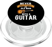 Guitar Funny Nunca Subestimes a un Viejo con una Guitarra PopSockets PopGrip para MagSafe