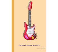 Guitar: Hardcover notebook | Lined | 120 pages | There is a space on the top right corner of the paper for writing the date.