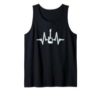 Guitar Heartbeat - Rhythm of Life Design Camiseta sin Mangas