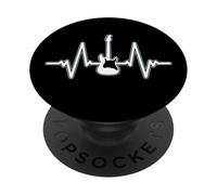 Guitar Heartbeat - Rhythm of Life Design PopSockets PopGrip Adhesivo