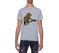 Guitar Hero Boof Camiseta De Manga Corta con Cuello Redondo Gris para Hombre T-Shirt Short Sleeve Grey Crewneck tee For Men