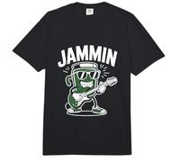 Guitar Jammin Cool Guitar Happy Cartoon Vibe Comfort Colors Adult Heavyweight T-Shirt