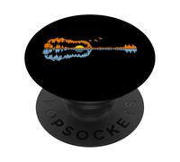 Guitar Lake Shadow Country Music Guitarist Musician Teacher PopSockets PopGrip Adhesivo