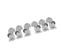 Guitar Machine Head Head Reemplazo 6 Clavijas De Afinación Para Guitarra Selladas 3L 3R Cromadas Y Negras(Chrome Set)
