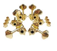Guitar Machine Head Head Reemplazo Clavijas De Afinación Para Guitarra 3R 3L Vintage Gold Golden Open, Piezas De Cabezal De Máquina, Relación De Transmisión 19:1