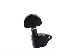 Guitar Machine Head Head Reemplazo Clavijas De Afinación Para Guitarra Folk Clavijas De Afinación Universales En Ángulo Recto Clavijas De Afinación Completamente Cerradas Accesorios(Black Half Round,4