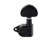 Guitar Machine Head Head Reemplazo Clavijas De Afinación Para Guitarra Folk Clavijas De Afinación Universales En Ángulo Recto Clavijas De Afinación Completamente Cerradas Accesorios(Black Half Round,1