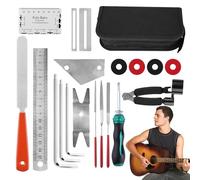 Guitar Maintenance Kit | Professional Guitars Maintenance Kit | Carry Bag, Luthier Tools | Hex Wrench Files Guitars Care Maintenances Tools For Women, Men, Guitar Players