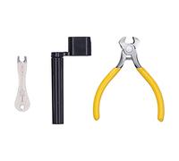 Guitar Maintenance Tool Set | Stainless Steel Pin Puller & String Winder | End Cutting Pliers for Acoustic/Electric Guitar String Change | 3 - Piece Kit with Ergonomic Handles