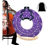 Guitar Music Theory Disc Circles of Fifths - Disco de teoría musical para guitarra estable con soporte, fácil de leer círculos de quintos para guitarristas, bajistas, pianistas