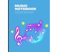 Guitar & Music Theory Notebook: Essential Practice Journal: Basic Guitar Chords, Treble Clef Mnemonics, and Wide Staff Blank Manuscript Paper for Beginners & Students