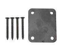Guitar Neck,Telecaster Neck Plate,Electric Guitar Neck Plate Metal Back Mounting Effective Protection For Guitar Bass Parts (Black)