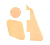Guitar Part Golpeador Accesorios De Guitarra Adecuados Para Guitarra Eléctrica LP Cubierta Delantera Y Trasera Placa De Protección Juego Completo(Yellow)