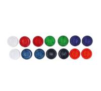Guitar Pedal Footswitch Toppers | 14Pcs Secure Grip Protector Caps for Effect Pedal/Looper/Tuner | Enhanced Touch Area & Stage Visibility