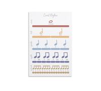 Guitar Piano Music Theory Poster Chord Chart Wall Art Retro Decor for Musicians Teachers Music Studio Bedroom(Framed,16x24inch(40x60cm))