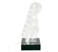 Guitar Pick Display, Lighted Picks Holder, Dust Proof Storage Case, Acrylic Displays Box for Illuminated Organizer, Collectors and Musicians, Studio, Shelf, Music Room, 4.13x3.15x7.09 Inches