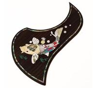 Guitar Pick Guard, Golpeador de guitarra acústica, incrustaciones abulón pez Koi palisandro, adhesivo 300cm. 40-41 pulgadas(SN01)