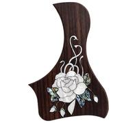 Guitar Pick Guard, Golpeador de guitarra acústica palisandro macizo, incrustaciones abulón ForTaylor, adhesivo 300cm, 27 patrones(SN03)