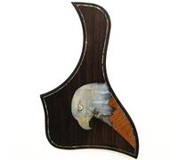 Guitar Pick Guard, Golpeador de guitarra acústica palisandro macizo, incrustaciones abulón ForTaylor, adhesivo 300cm, 27 patrones(SN12)