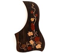 Guitar Pick Guard, Golpeador de guitarra acústica palisandro macizo, incrustaciones abulón ForTaylor, adhesivo 300cm, 27 patrones(SN22)